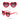 LXINDIA Sunglasses BabyMoon Kids Heart-Shaped Sunglasses – Red, UV Protection, Summer Goggles for Girls & Boys