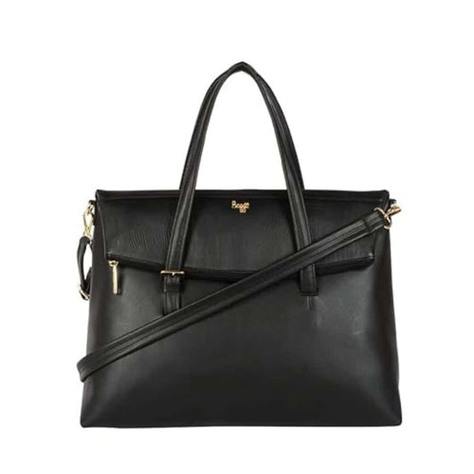 LXINDIA Bag Baggit Women's Satchel Handbag - Large (Black)
