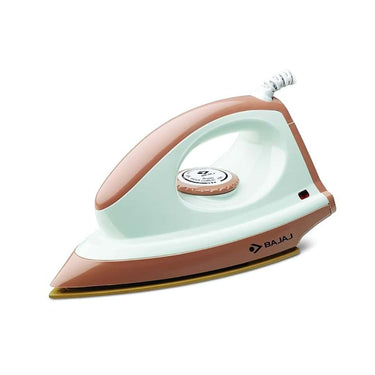 LXINDIA Cloth Iron Bajaj ABS Majesty Canvas Brown 1000 Watts Dry Iron (White and Brown)