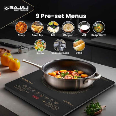 LXINDIA Induction Cooktop Bajaj ICX 190FS Induction Stove (Black)