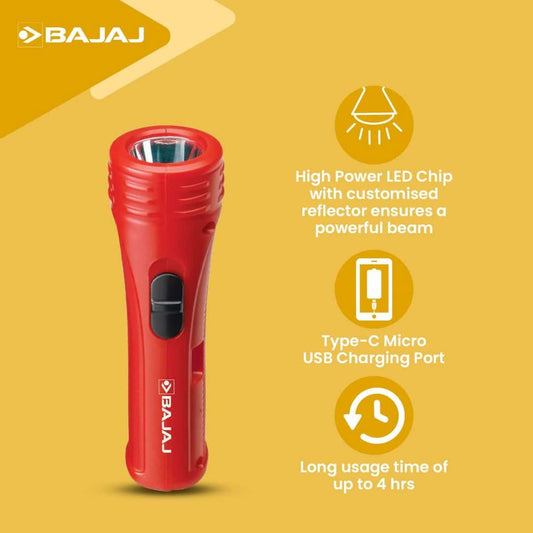 LXINDIA Torch Bajaj Raftaar Mini LED RC Torch Battery Powered