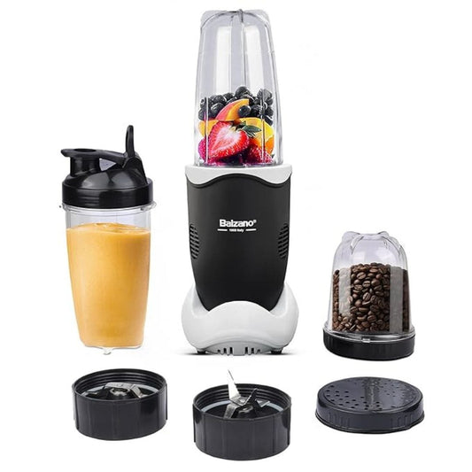 LX INDIA Juice Blender Balzano Bullet Mixer Grinder 500W 3 Jars (Black)