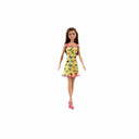 LXINDIA toys Barbie Doll with Butterfly Logo Print Yellow Dress(11.5 inches)