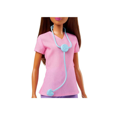 LXINDIA Toys Barbie Nurse Blonde Petite Doll (12 inches)