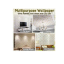 LXINDIA Wallpaper Barebeauty Foam 3D Ceiling Wallpaper 1Pc White Gold