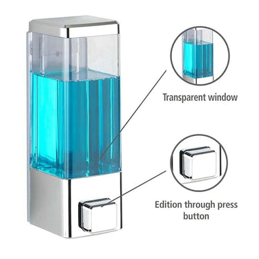 LXINDIA Shampoo Dispenser BATH GURU ABS Plastic Wall Mounted Shampoo Dispenser