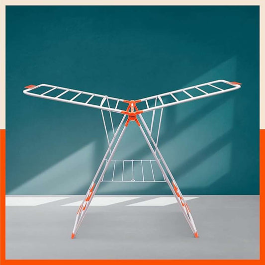 LX INDIA cloth drying stand Bathla Foldable Clothes Drying Stand - Neo 26 Drying Rails - 45 Ft Drying Length