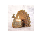 LXINDIA Show Piece Behoma Metal Dancing Peacock Showpiece Gold