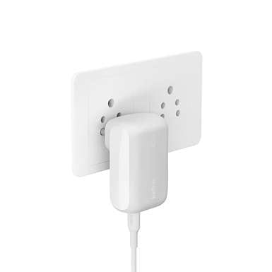 LX INDIA Mobile Charger Belkin 42W (30W + 12W) Two Ports Wall Charger