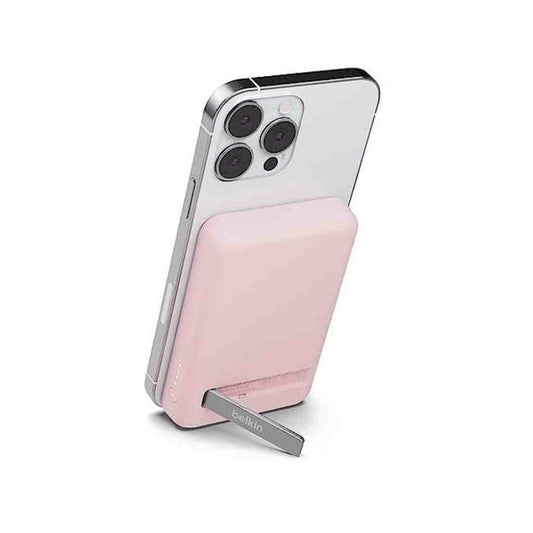 LX INDIA Power Bank Belkin 5000 mAH Magsafe Wireless Power Bank Pink