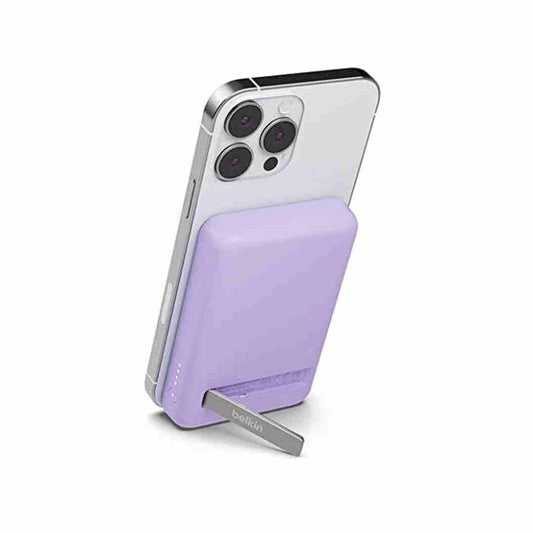 LX INDIA Power Bank Belkin 5000 mAH Magsafe Wireless Power Bank Purple