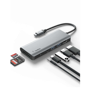 LXINDIA Dock Station Belkin USB C Hub 7 in 1 MultiPort Adapter Dock 100W