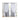 LXINDIA Curtains BFAM Sheer Solid Curtains Blackout Set Of 2  (Silver Grey 8 FT)
