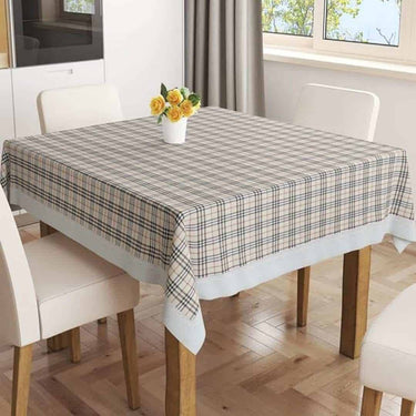 LXINDIA Table Cloth BIANCA Vinyl PVC Dining Table Cover Easy to Clean Table Cloth