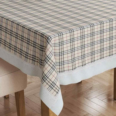 LXINDIA Table Cloth BIANCA Vinyl PVC Dining Table Cover Easy to Clean Table Cloth