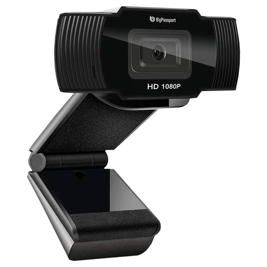LX INDIA Webcam BigPassport 1080P/30FPS Ultra HD Webcam with Mic | 5P Lens USB Camera for Laptop, Desktop, PC