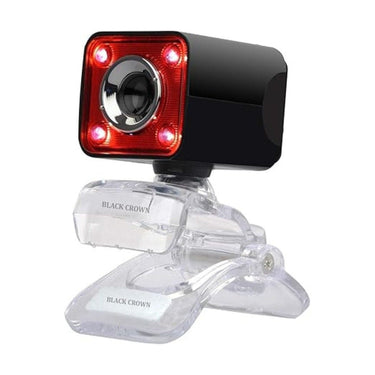 LXINDIA Webcam BLACK CROWN Crystal Pro Web Camera with USB