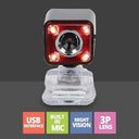 LXINDIA Webcam BLACK CROWN Crystal Pro Web Camera with USB