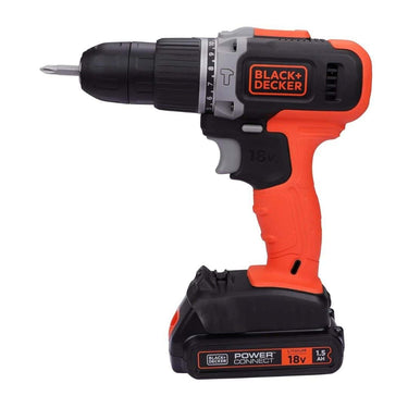 LXINDIA Corded and Cordless Drills BLACK DECKER Bcd003C1 18V 10Mm Cordless Variable Speed Hammer Drill Machine