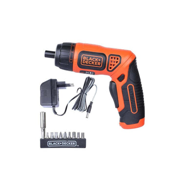 LXINDIA screw drivers BLACK DECKER BDCS36F Li Ion Cordless Screwdriver Kit with 10 Screwdriver Bits 7 Torque Positions  ORANGE and BLACK