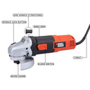 LXINDIA Angle grinders BLACK DECKER (G720R IN) 820 Watts 4 inch Angle Grinder