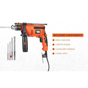 LXINDIA Corded and Cordless Drills BLACK DECKER KR554RE 550W 13mm Corded Drill Machine