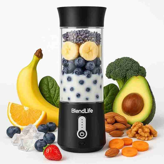 LX INDIA Juice Blender Black BlendLife Plus Portable Blender for Juices