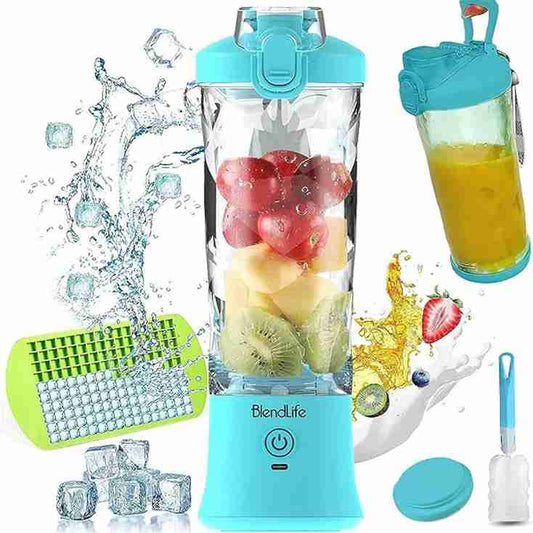 LX INDIA Juice Blender Blue BlendLife Ultra Waterproof Portable Blender For Juices
