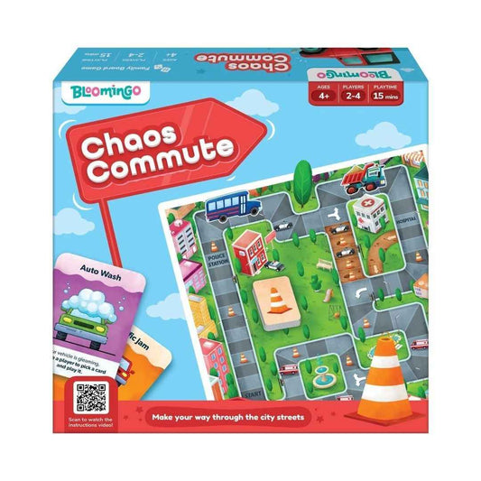 LX INDIA BOARD GAME Bloomingo Board Game - Chaos Commute: Thrilling Traffic Adventure Game for Kids & Adults