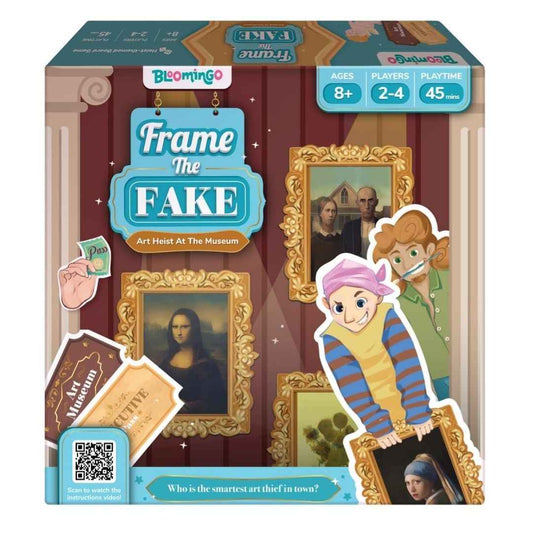 LX INDIA board games Bloomingo Board Game - Frame the Fake: Thrilling Art Heist Adventure Game for Kids & Adults