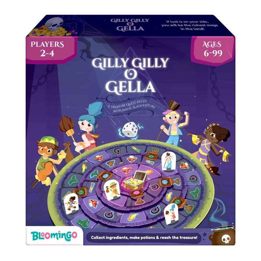 LX INDIA BOARD GAME Bloomingo Board Game - Gilly Gilly O Gella: Magical Adventure Game for Kids & Adults; Make magical potions potions & Reach