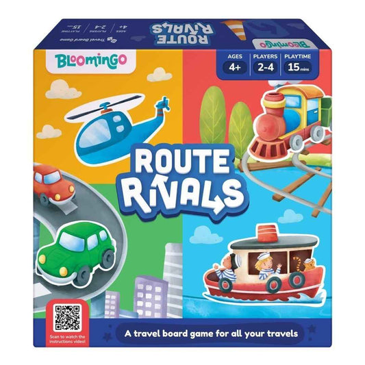 LX INDIA BOARD GAME Bloomingo Board Game - Route Rivals: Thrilling Racing Game for Kids & Adults; Compete via Road