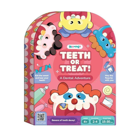 LX INDIA BOARD GAME Bloomingo Board Game - Teeth or Treat: Exciting Dental Adventure game for Kids & Adults