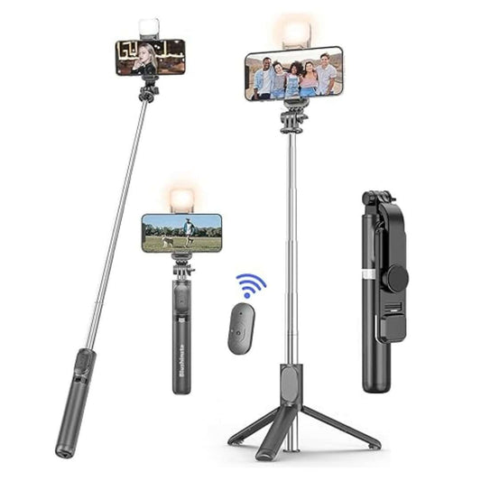 LXINDIA Selfie Sticks Blushinsta Extendable Selfie Stick with Wireless Remote and Tripod Stand