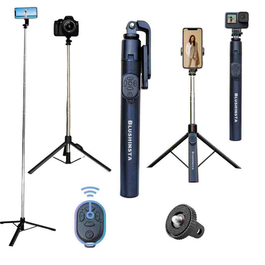 LX INDIA Mobile Tripods Blushinsta Extra Long Selfies Stick Tripod,Super-Long Selfie Stick with Mount & Large Reinforced Tripod Stand