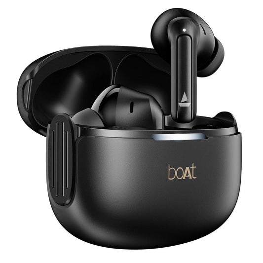 LX INDIA EarBuds Carbon Black boAt 2025 Launch Airdopes 219 Wireless Earphones with mic