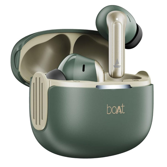 LX INDIA EarBuds Forest Sage boAt 2025 Launch Airdopes 219 Wireless Earphones with mic