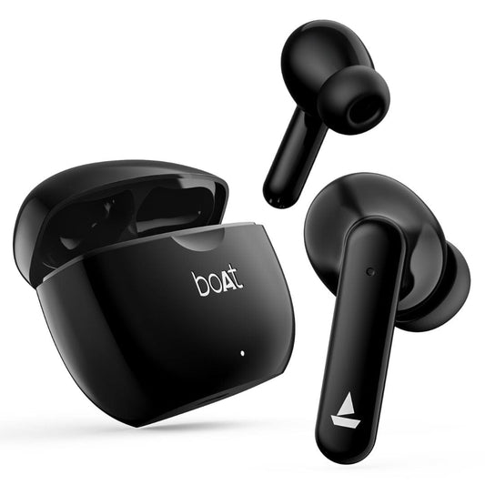 LX INDIA Earbuds Black Sabre Boat Airdopes 120 Truly Wireless in Ear Ear Buds w/in Ear Detection, 40 hrs Playtime Quad Mics with ENx™ Tech  BTv5.3 & IPX4