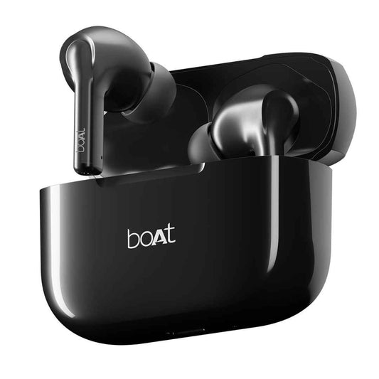 LX INDIA Earbuds Active Black boAt Airdopes 163 in Ear Earbuds with 40 HRS Battery, Bluetooth, Fast Charge, 13mm Drivers, IPX5, Quick Touch Response Control