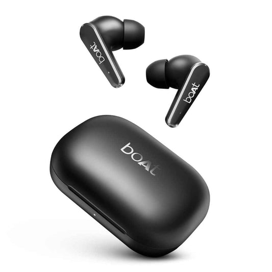 LX INDIA Earbuds boAt Airdopes 280 ANC, Active Noise Cancellation(~32dB), 60Hrs Battery, 13mm Drivers, 4Mics ENx, Fast Charge, IPX5, v5.3 Bluetooth Earbuds, TWS Ear Buds Wireless Earphones with mic (Active Black)