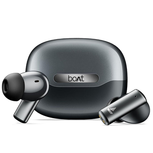 LX INDIA Earbuds Obsidian Grey boAt Airdopes Prime 701 ANC Earphones with mic
