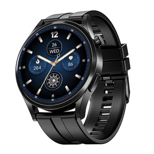 LX INDIA Smart Watch boAt Chrome Horizon 1.51 AMOLED Display Smart Watch (Midnight Black)