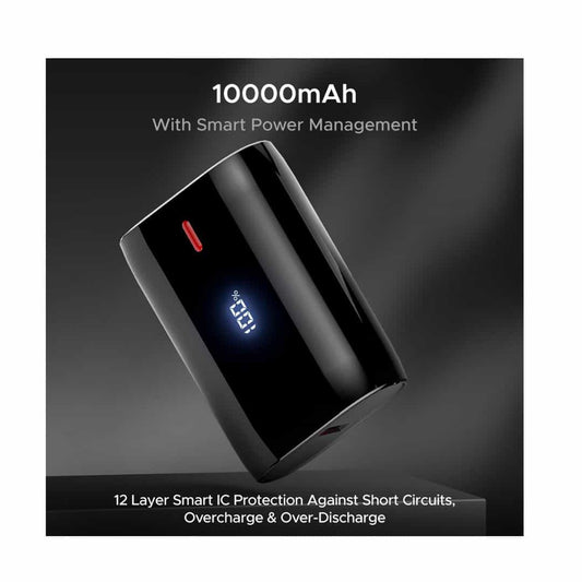 LXINDIA Power Bank boAt EnergyShroom PB300 (Carbon Black)