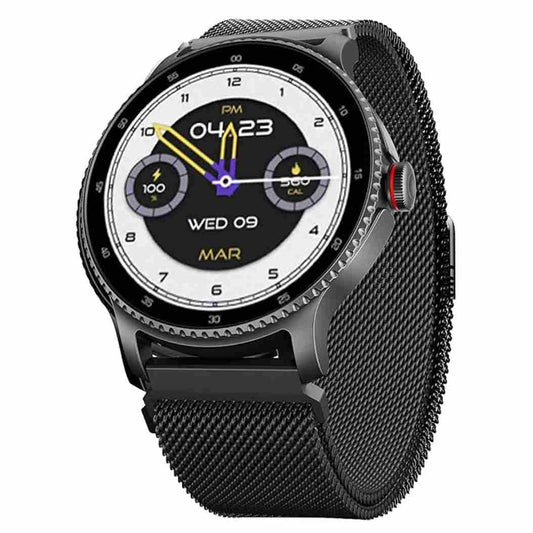 LX INDIA Smart Watch boAt Lunar Discovery 1.39 Smart Watch (Black Metal)