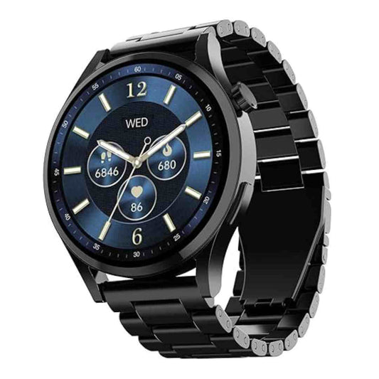 LX INDIA Smart Watch Steel Black boAt Lunar Embrace 1.51 AMOLED Display Smart Watch