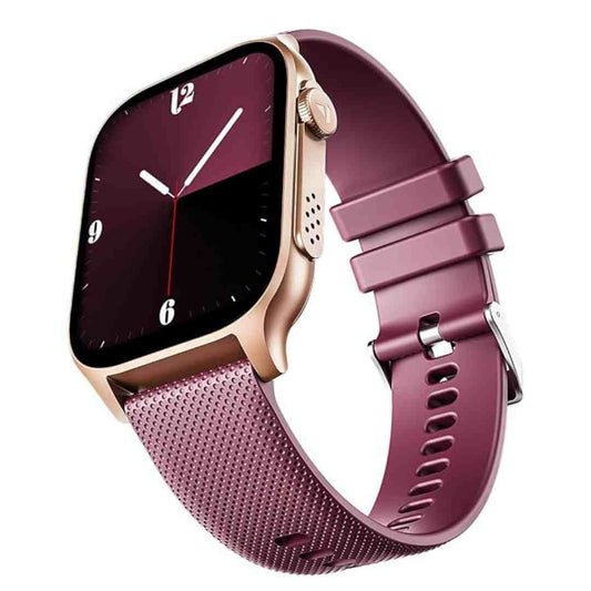 LX INDIA Smart Watch boAt New Launch Ultima Ember Smartwatch 1.96 (Royal Berry), Rose Gold