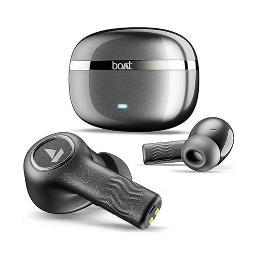 LXINDIA Earbuds boAt Nirvana Ion ANC Wireless Earphones with mic (Crystal Black)