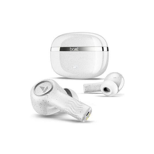 LXINDIA Earbuds boAt Nirvana Ion ANC Wireless Earphones with mic (Quartz White)