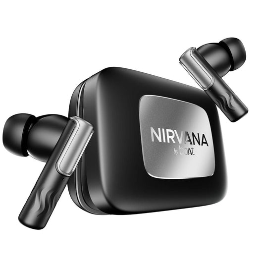LX INDIA EarBuds Crystal Black boAt Nirvana Ivy Pro 52dB Wireless Earphones