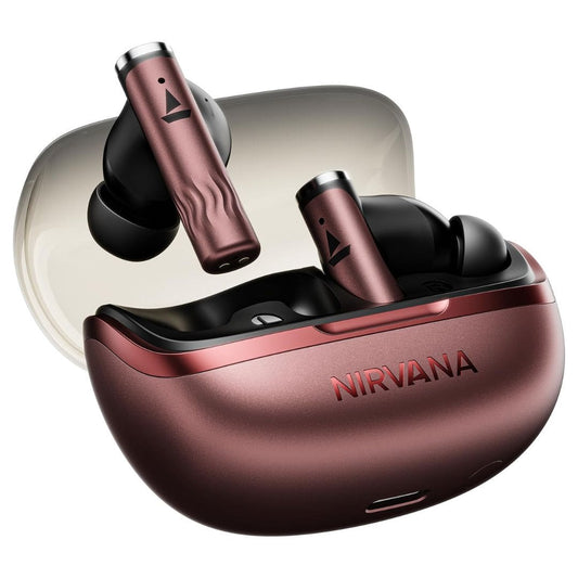 LX INDIA EarBuds Crimson Red boAt Nirvana Zenith Pro Earphones with mic